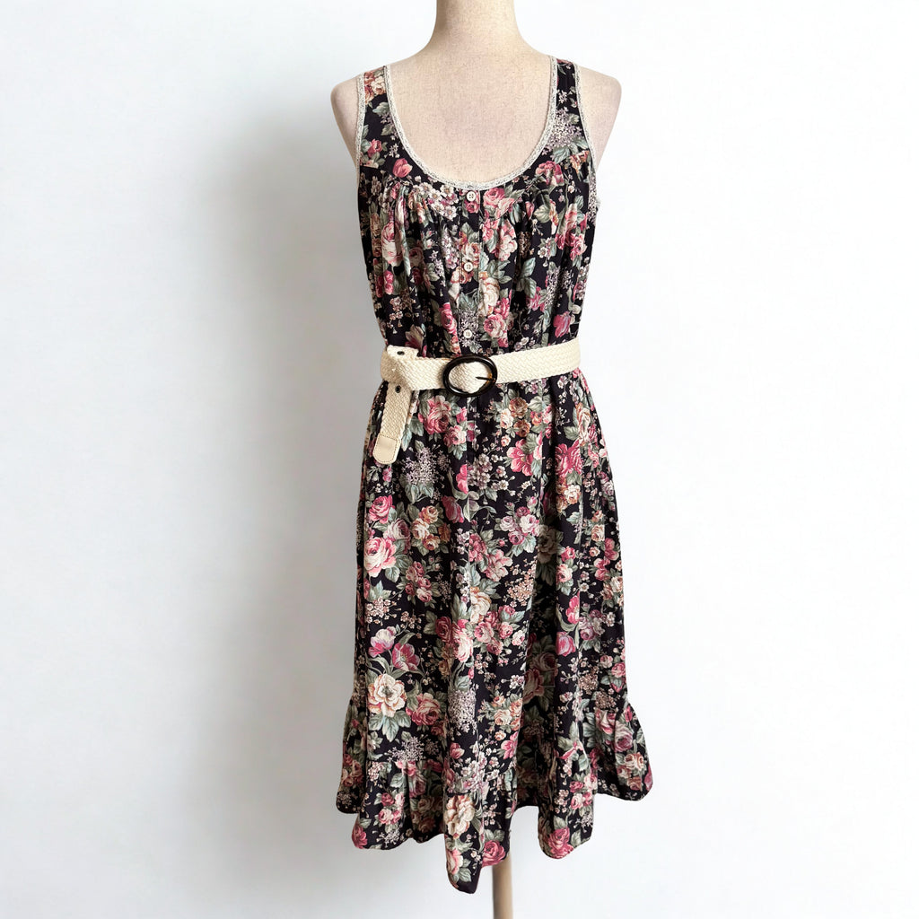 90’s Moody Floral Midi Dress