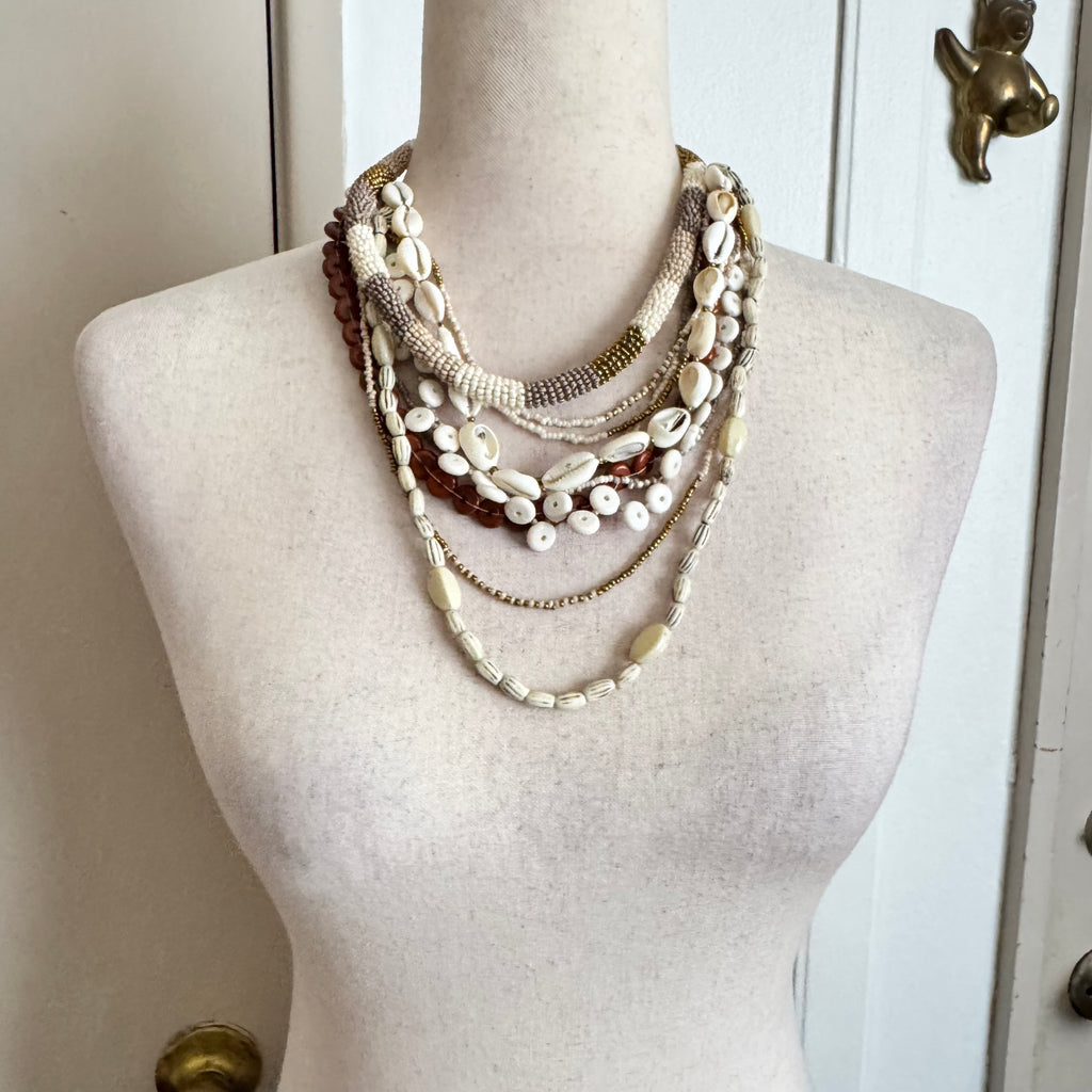 Layered Boho Beach Shell Necklace