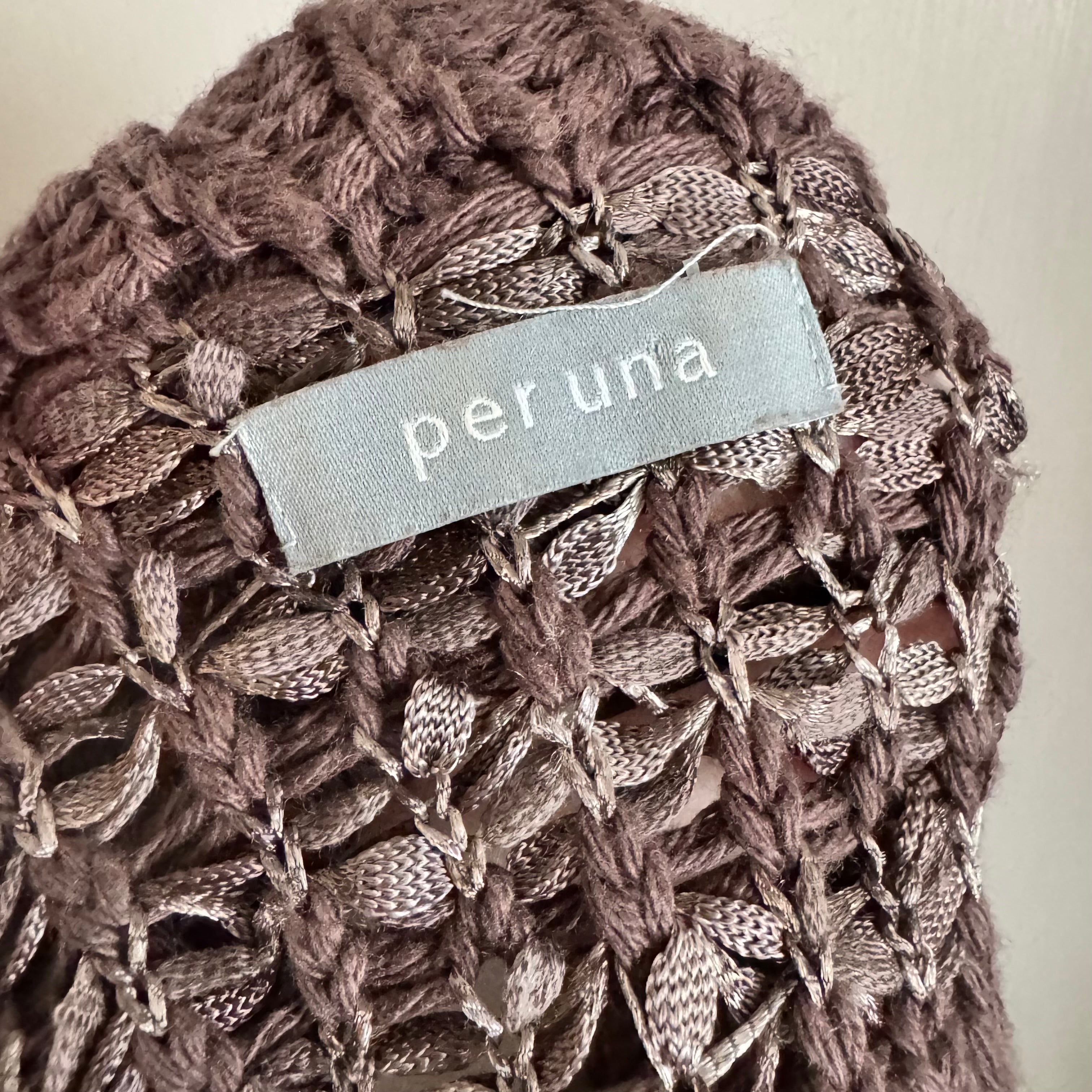 Brown Open Knit Shrug Cardigan Sweater