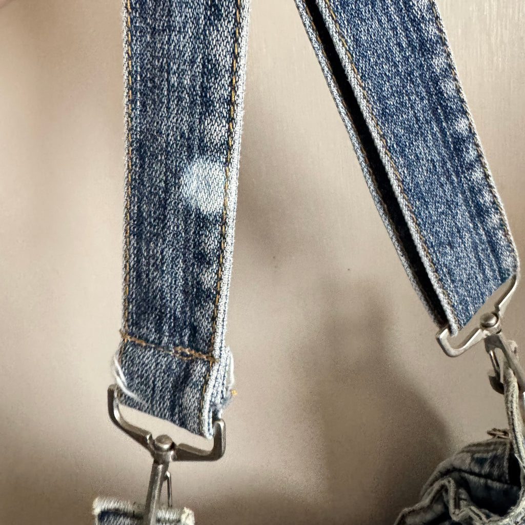 Worn In Slouchy Denim Messenger Bag