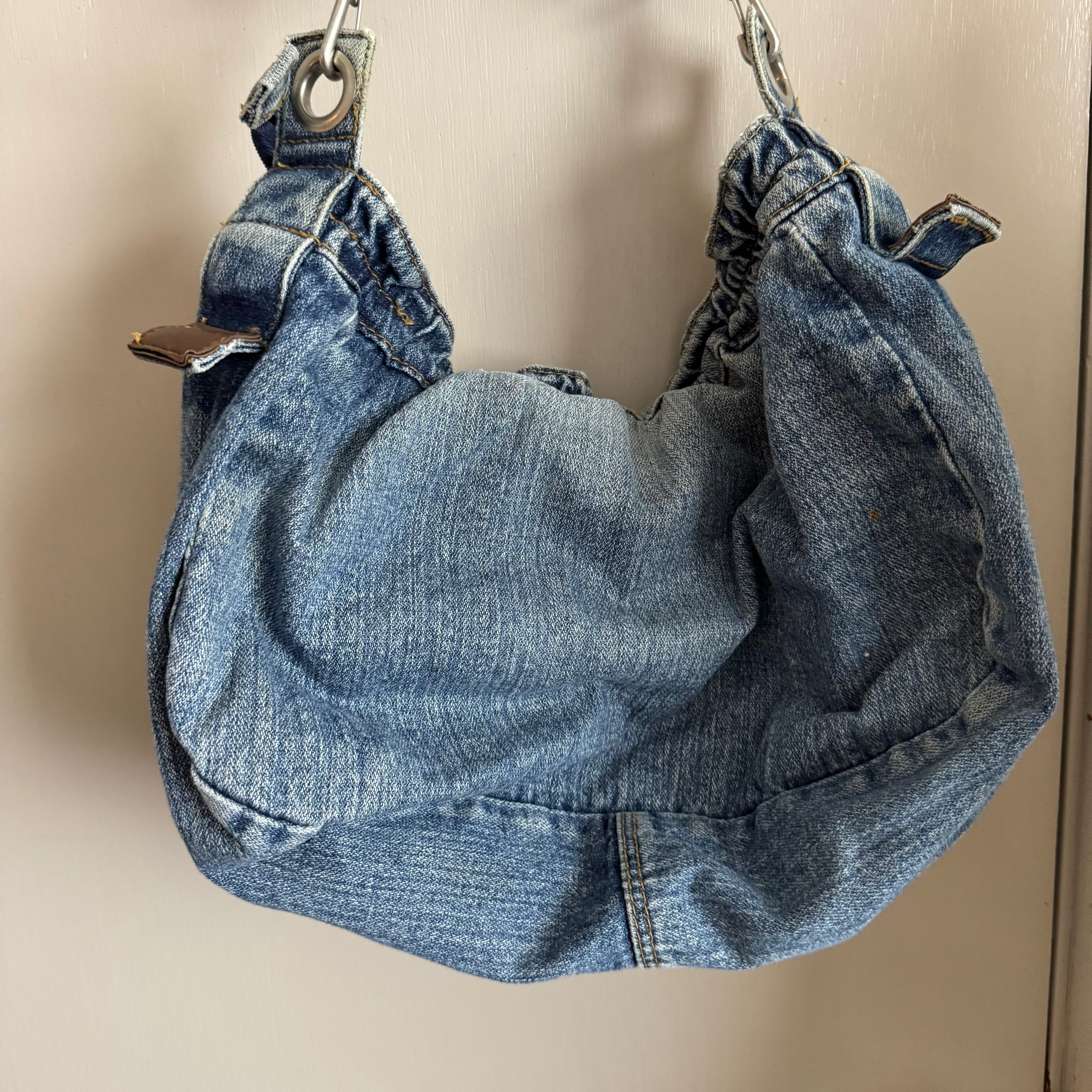 Worn In Slouchy Denim Messenger Bag