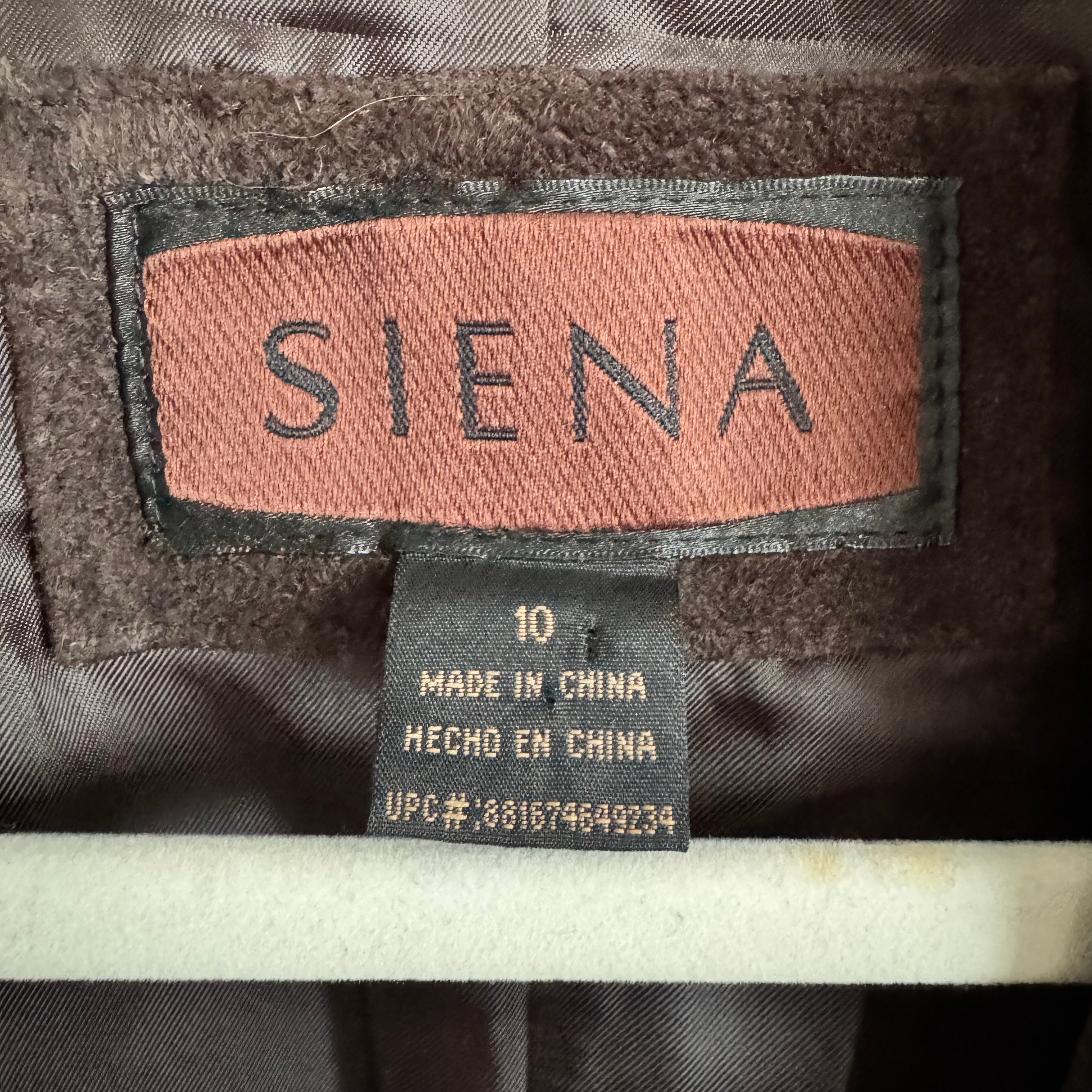 Vintage Chocolate Brown Suede Blazer Jacket