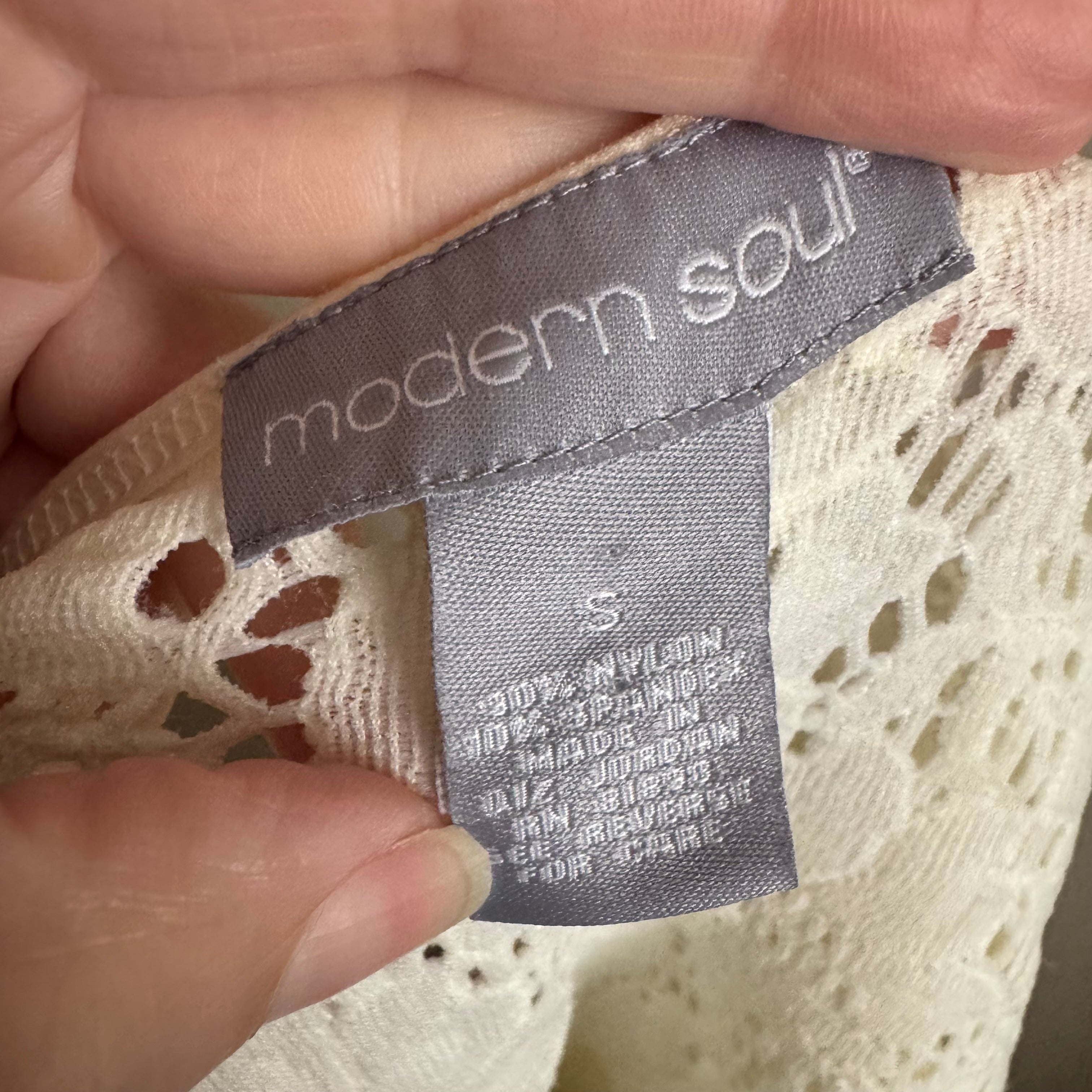 Cream Eyelet Lace Button Up Cardigan