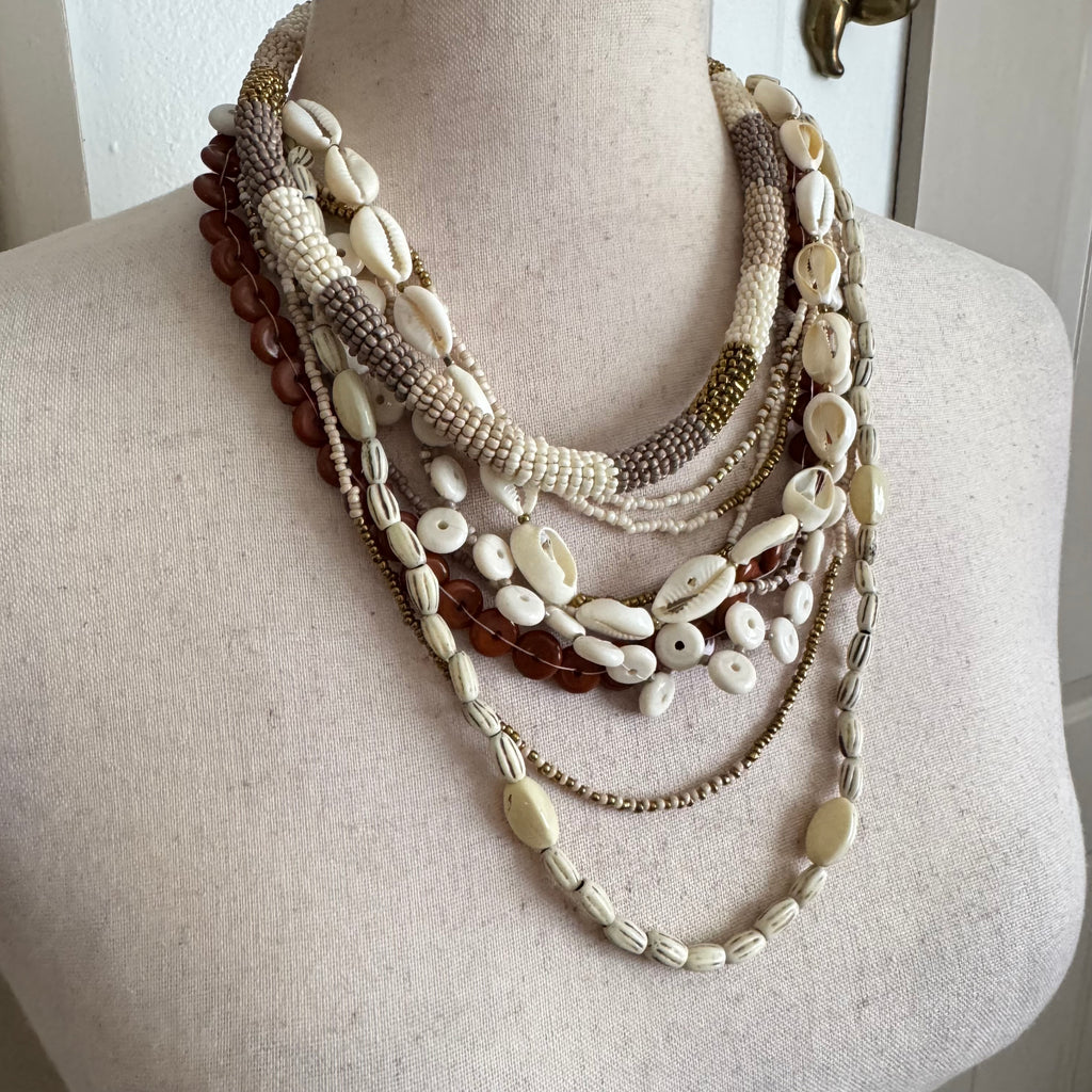 Layered Boho Beach Shell Necklace