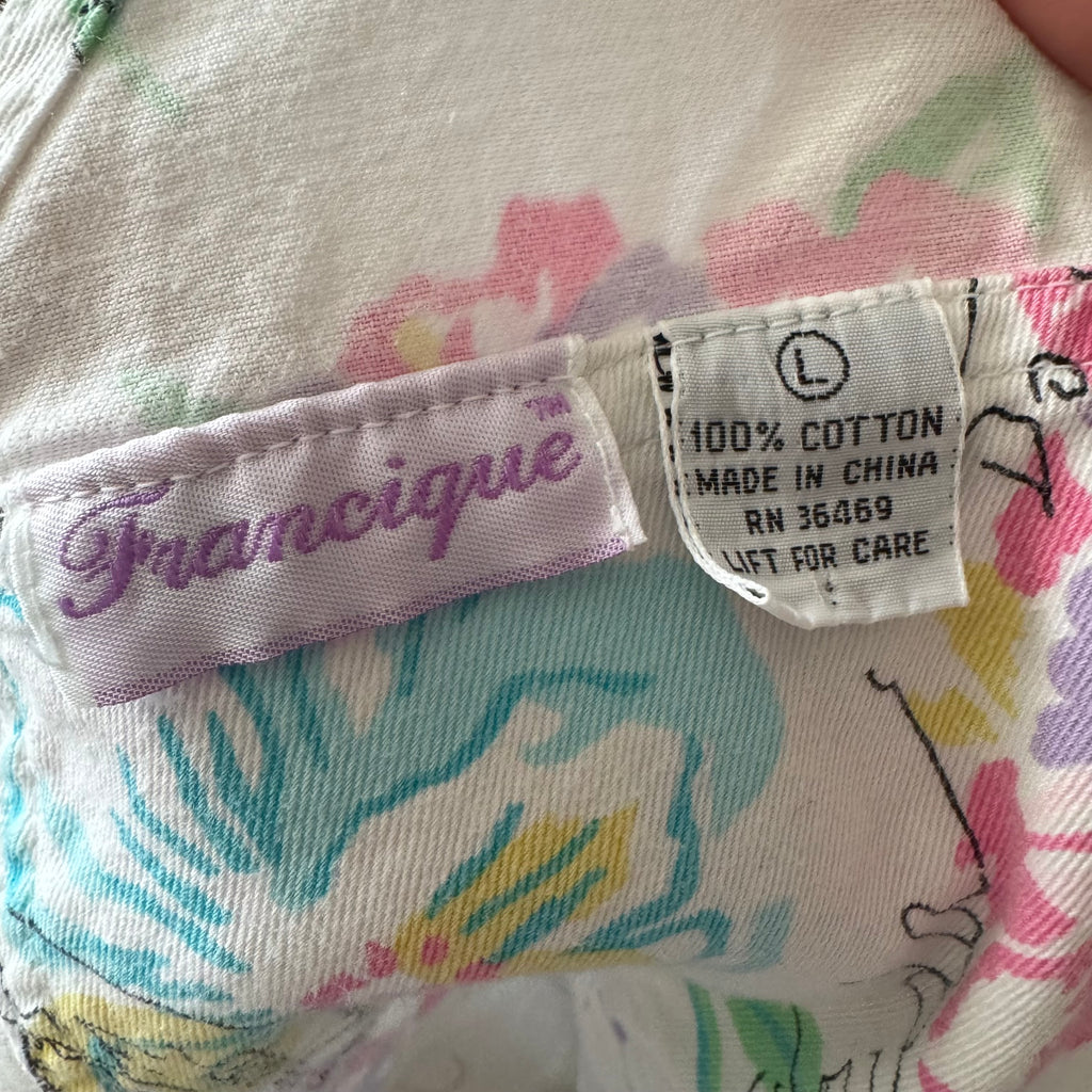 90s Floral Overall Shorts